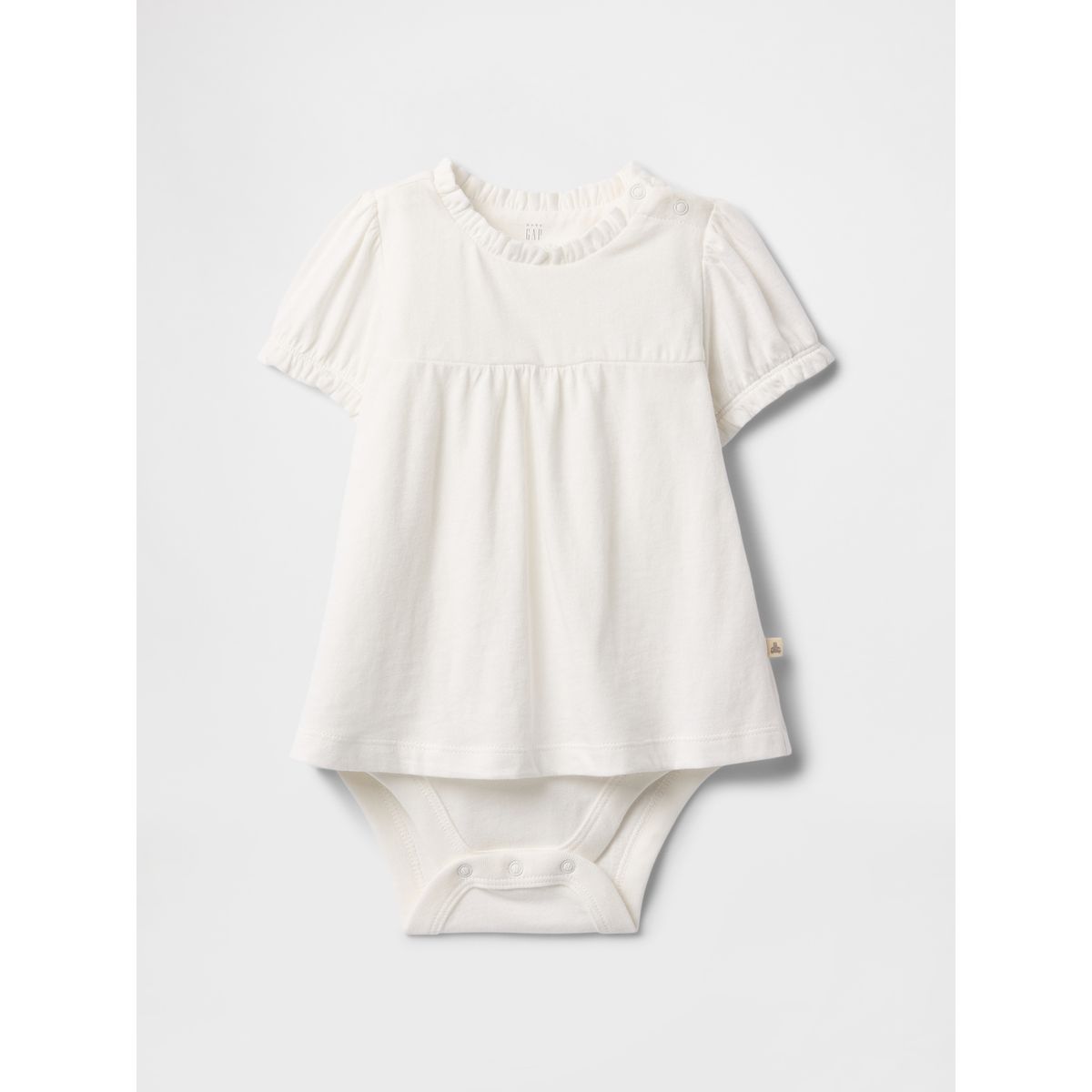 GAP - Pilucho Bebe Niña Manga Puff Blanco Gap