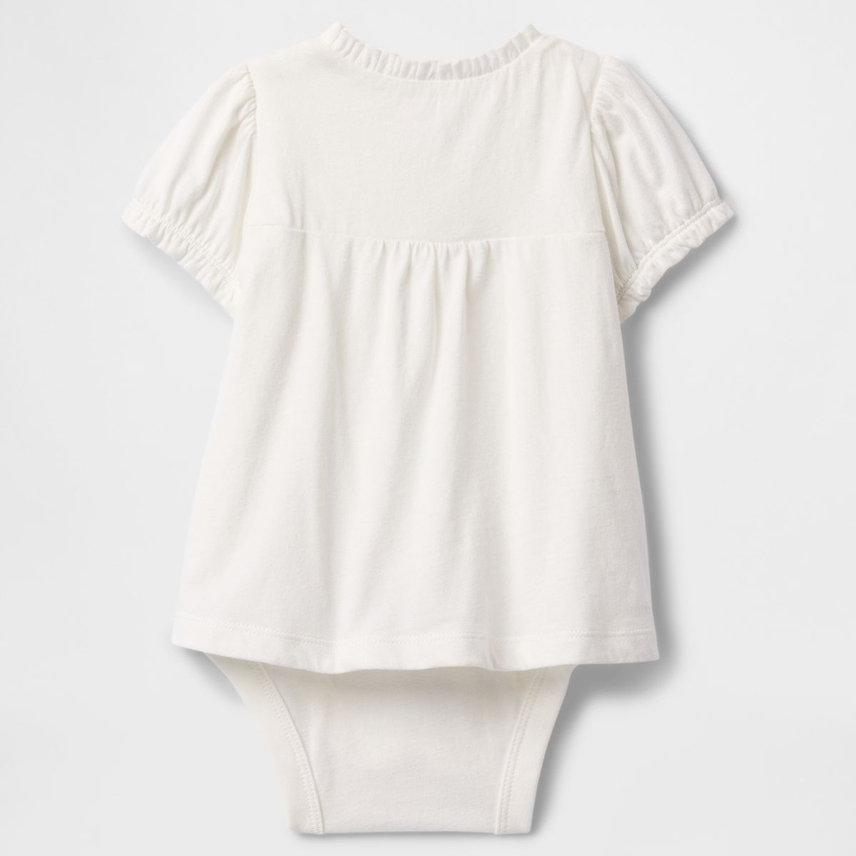 GAP - Pilucho Bebe Niña Manga Puff Blanco Gap