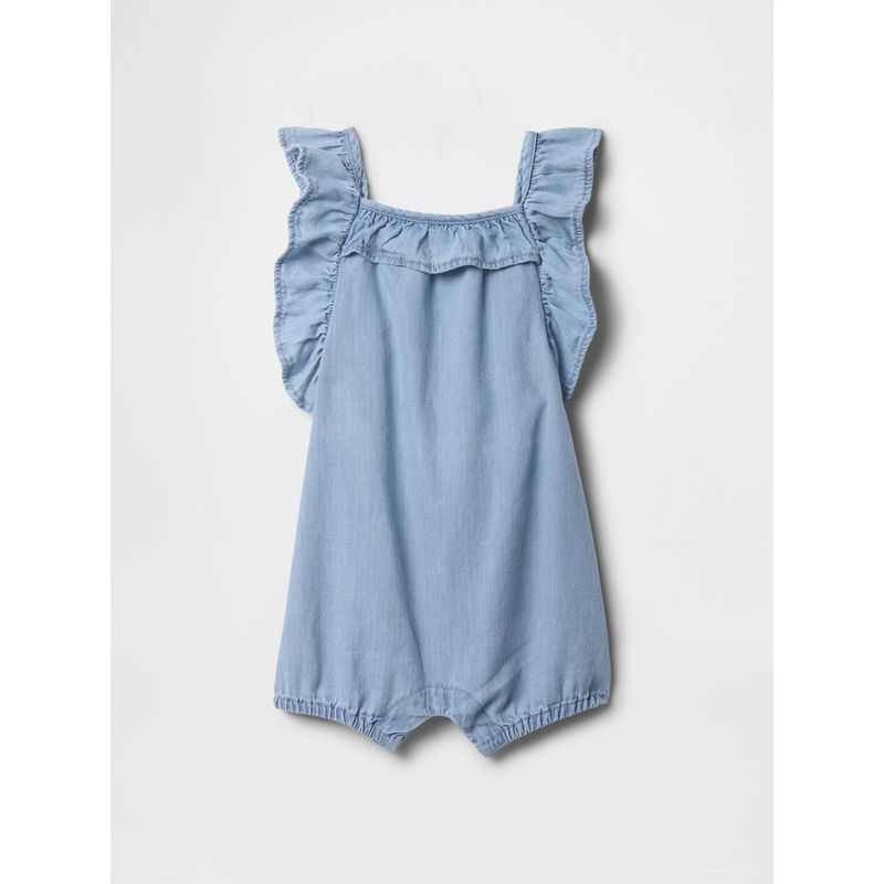 GAP - Enterito Bebe Niña Denim Vuelos Azul Gap