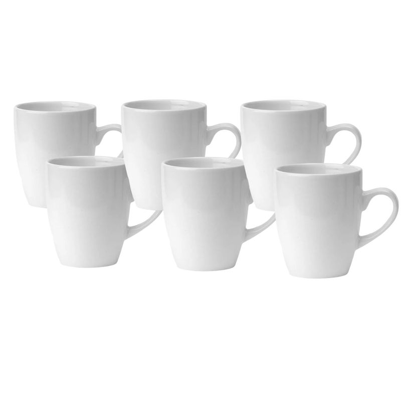 HALLEN - Set 6 Tazas Mug De Ceramica Blanco Bullet 325mL Hallen