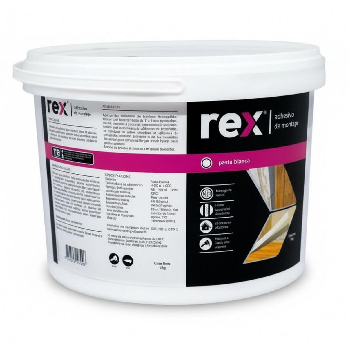 Adhesivo De Montaje 38Kg Rex, marca GENERICO - Foto Principal