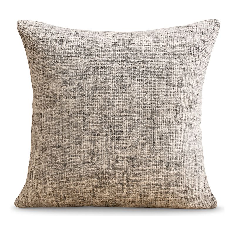 ARMONIA - Funda de cojín gris vintage elegante 45x45 algodón suave 680