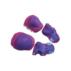 GENERICO - SET DE PROTECCION INFANTIL RODILLERAS Y CODERAS MORADO