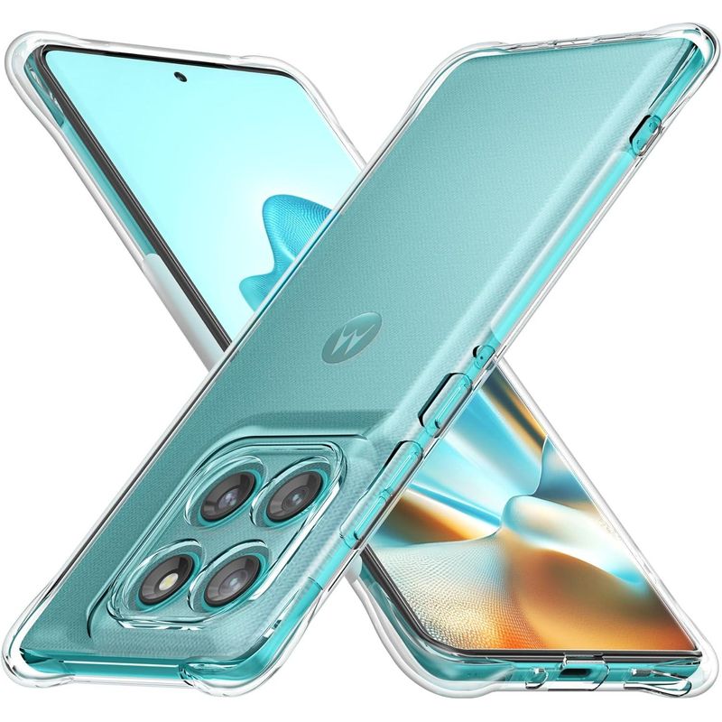 GENERICO - Carcasa Antishock Transparente Para Moto Edge 60 Fusion 5G - Agua