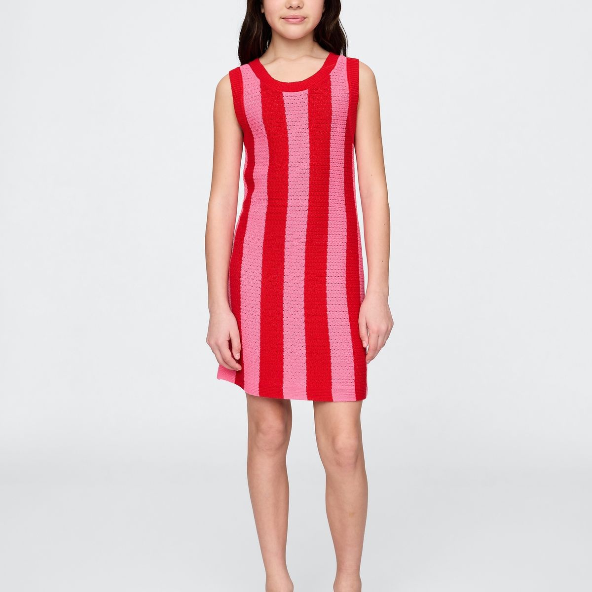 GAP - Vestido Niña Crochet Stripe Multicolor Gap