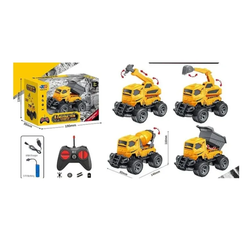 GENERICO - Juguete excavadora con control remoto 14 x 11cm