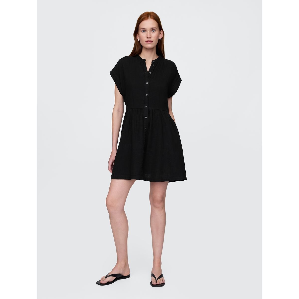 GAP - Vestido Mujer Shirt Min Negro Gap