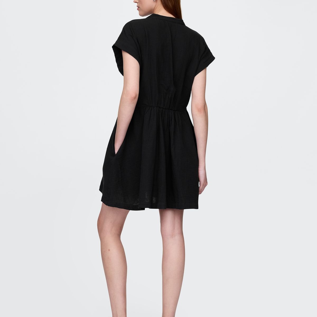 GAP - Vestido Mujer Shirt Min Negro Gap