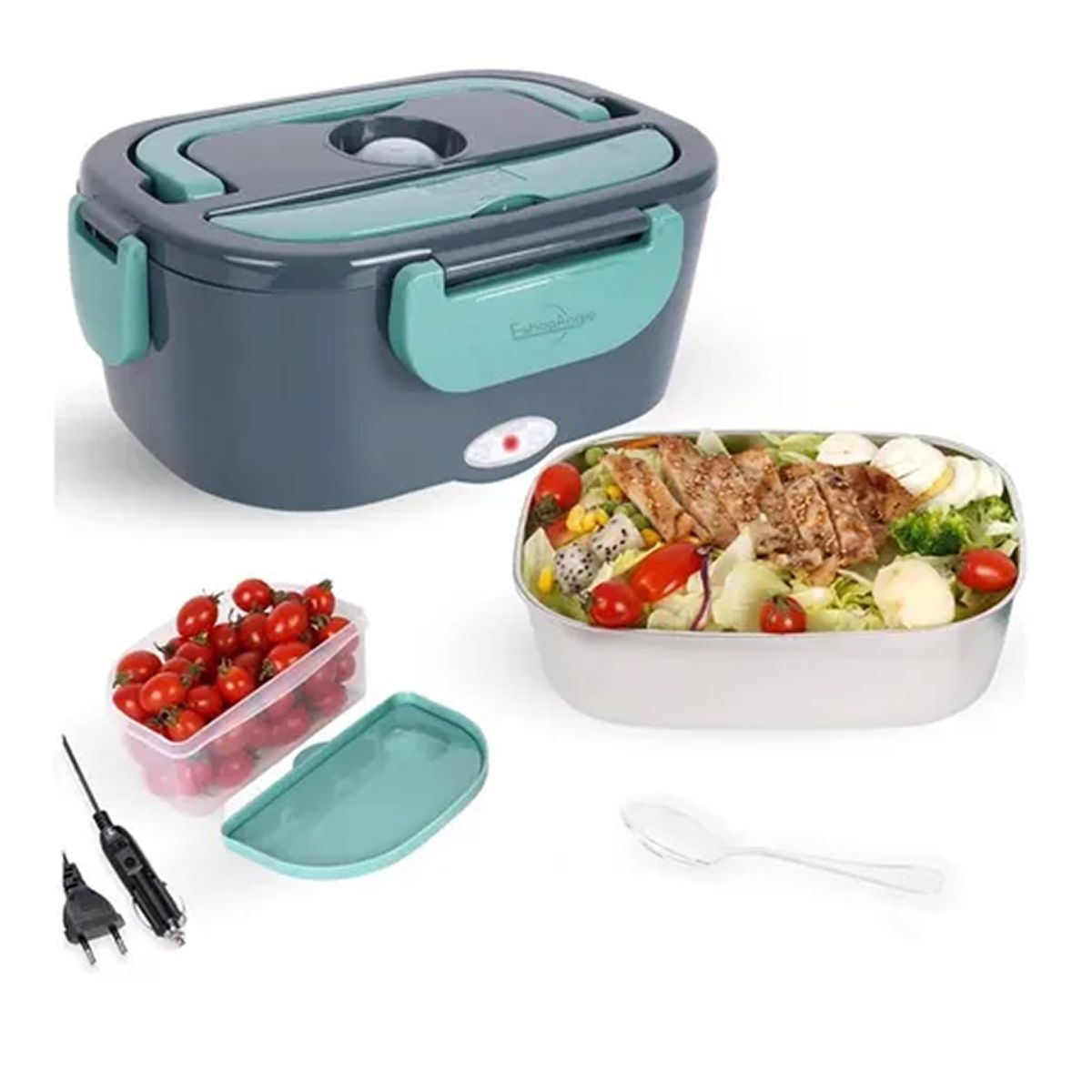 ESHOPANGIE - Lonchera Eléctrica Cigarrera Termo Comida Taper Lunch Box
