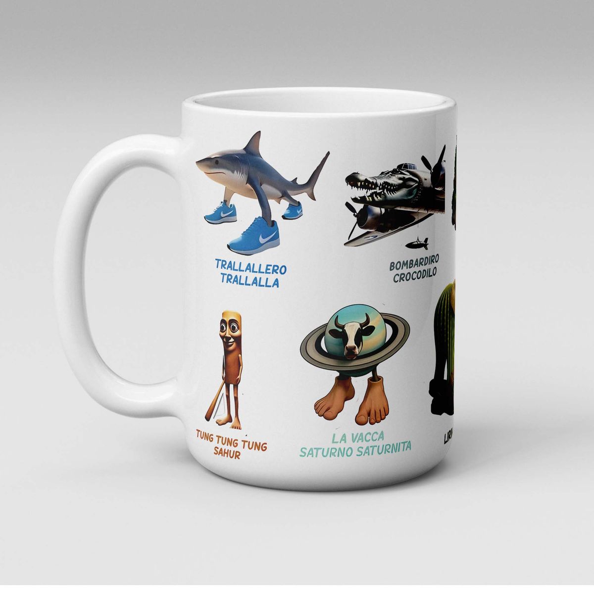 SM - Tazón Brainrot Italiano con Trallallero Ballerina Cappuccina y Chimpanzini