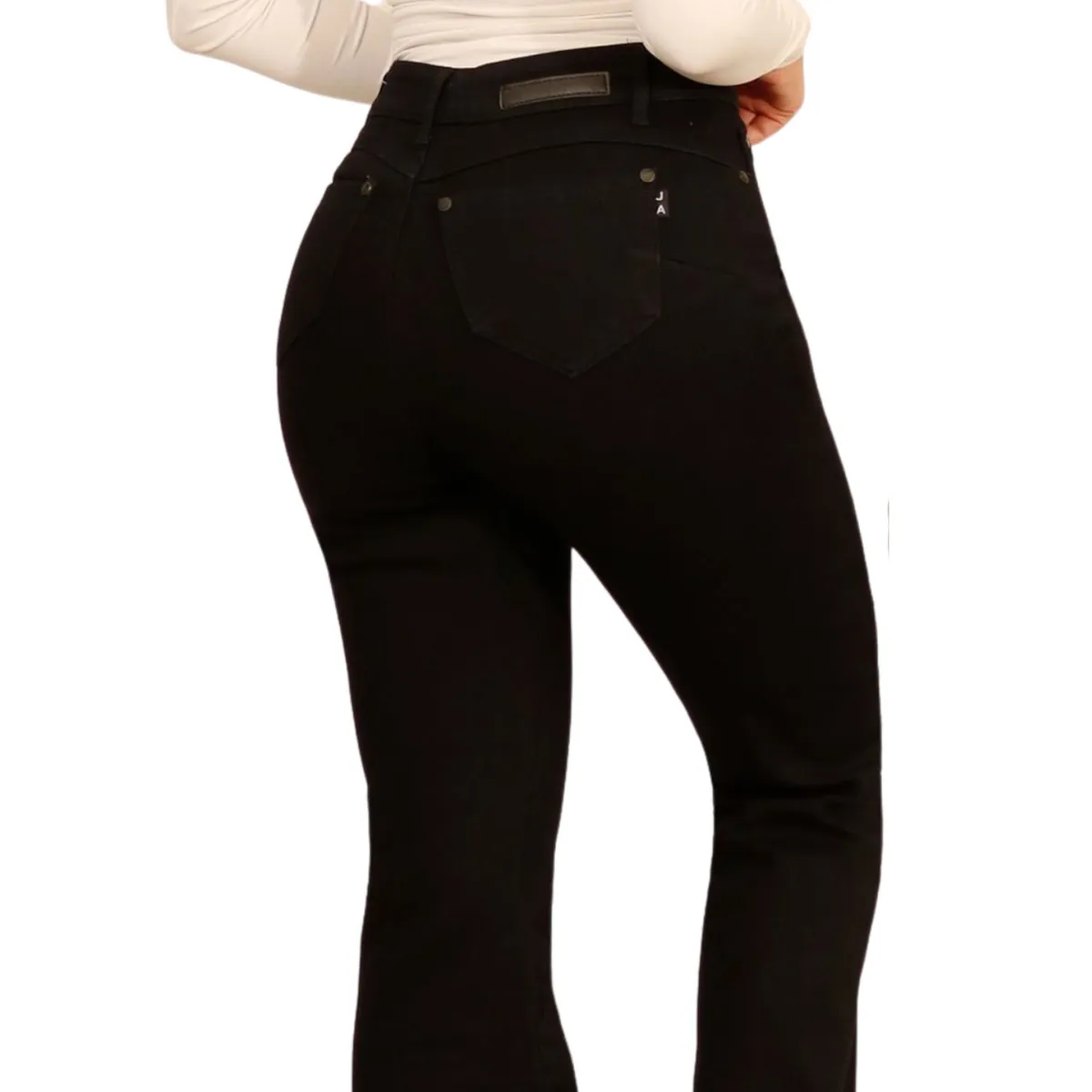 YASSNE - Jeans De Mujer Tiro Alto Flare Con Polar Yassne J17