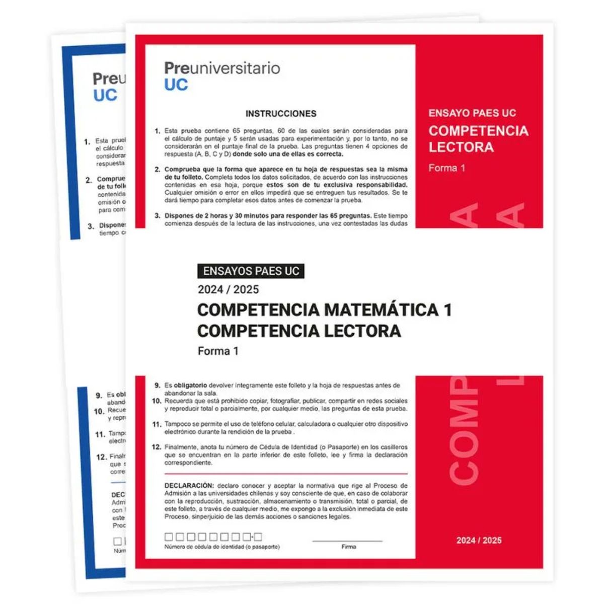 EDICIONES UC - Ensayo Paes Forma 1 - Autor(a):  Equipo Editorial