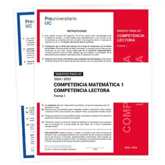 EDICIONES UC - Ensayo Paes Forma 1 - Autor(a): Equipo Editorial