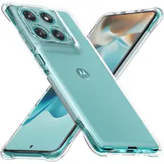 GENERICO - Carcasa Antishock Transparente para Moto Edge 60 - Agua