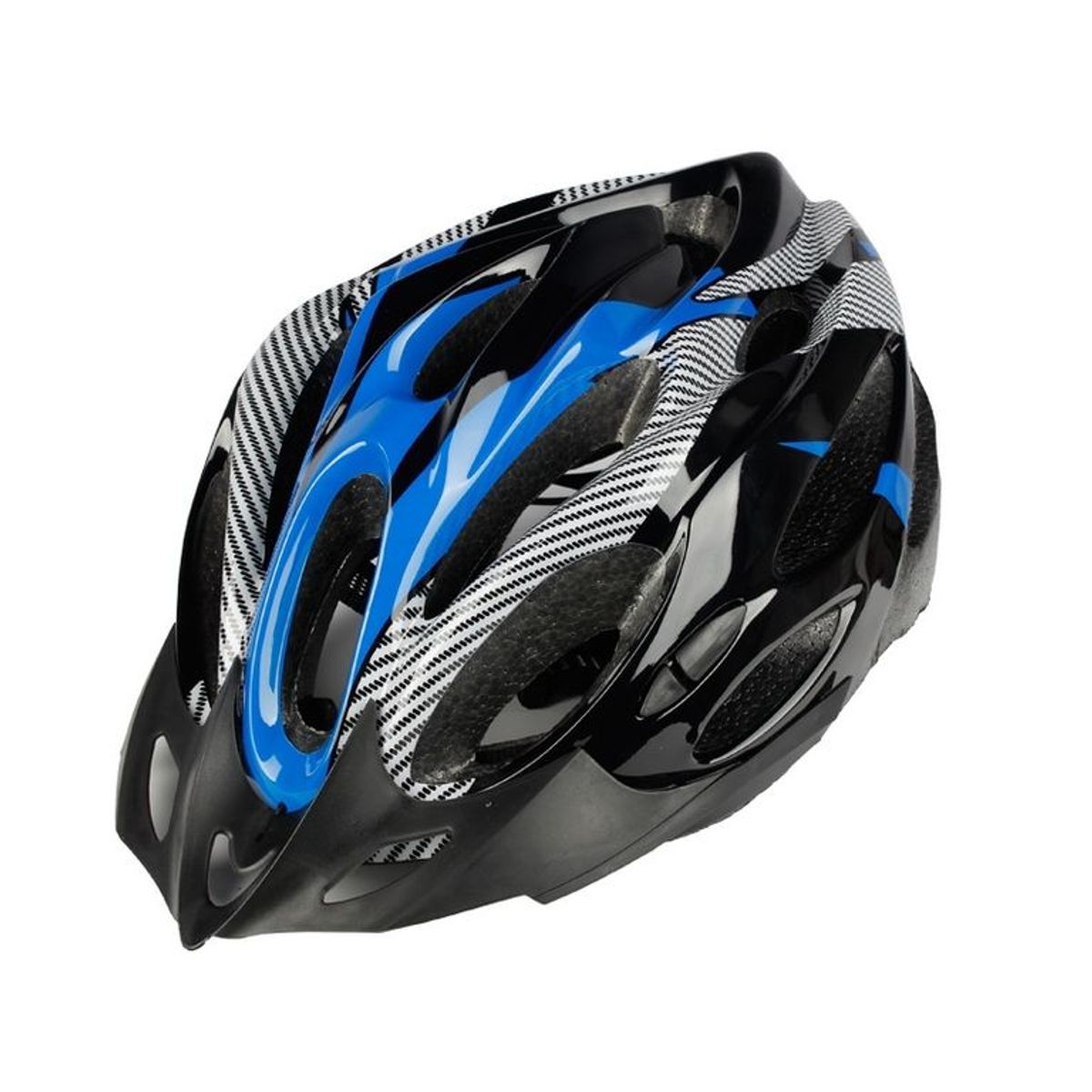 GENERICO - Casco adulto de bicicleta negro azul