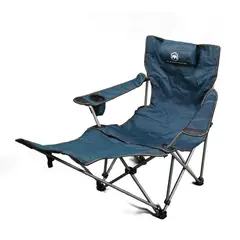 GENERICO - Silla Plegable Reclinable Con Reposapiernas Desmontable