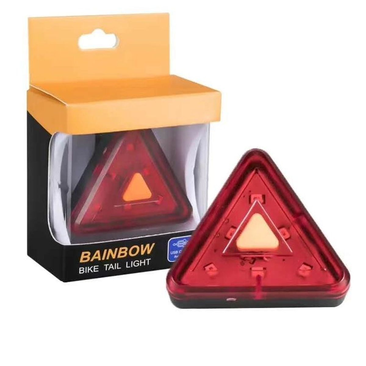 GENERICO - Luz trasera recargable de bicicleta