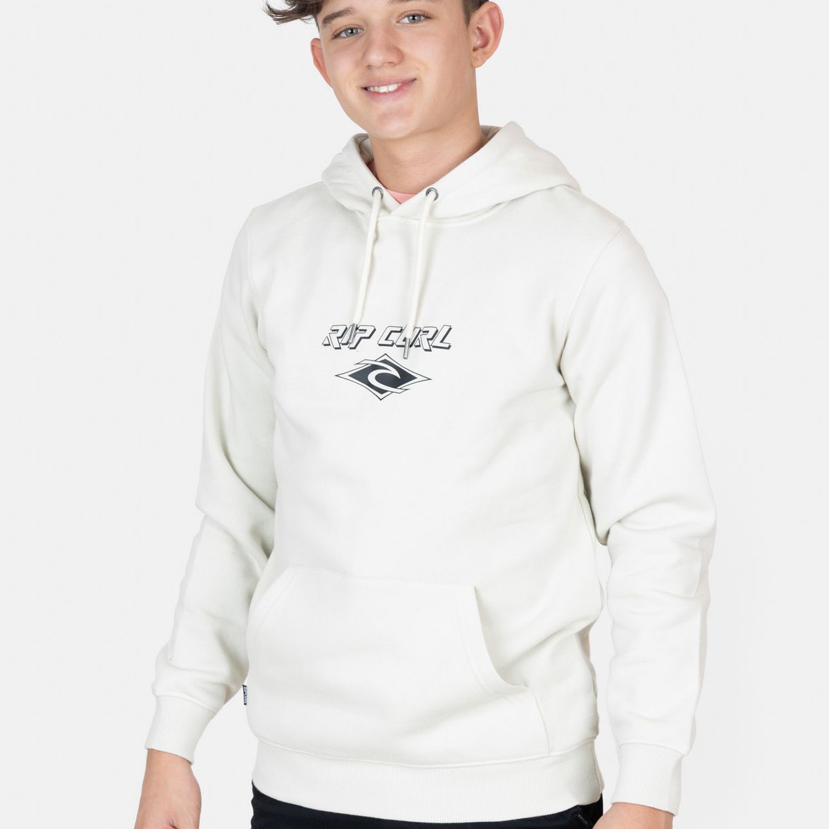 RIP CURL - Poleron Canguro Fadeout Essential Blanco Infantil Rip Curl - Blanco