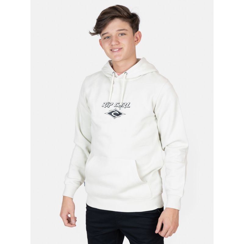 RIP CURL - Poleron Canguro Fadeout Essential Blanco Infantil Rip Curl - Blanco