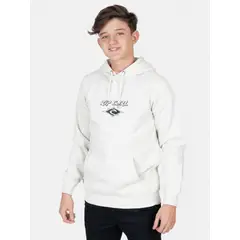 RIP CURL - Poleron Canguro Fadeout Essential Blanco Infantil - Blanco