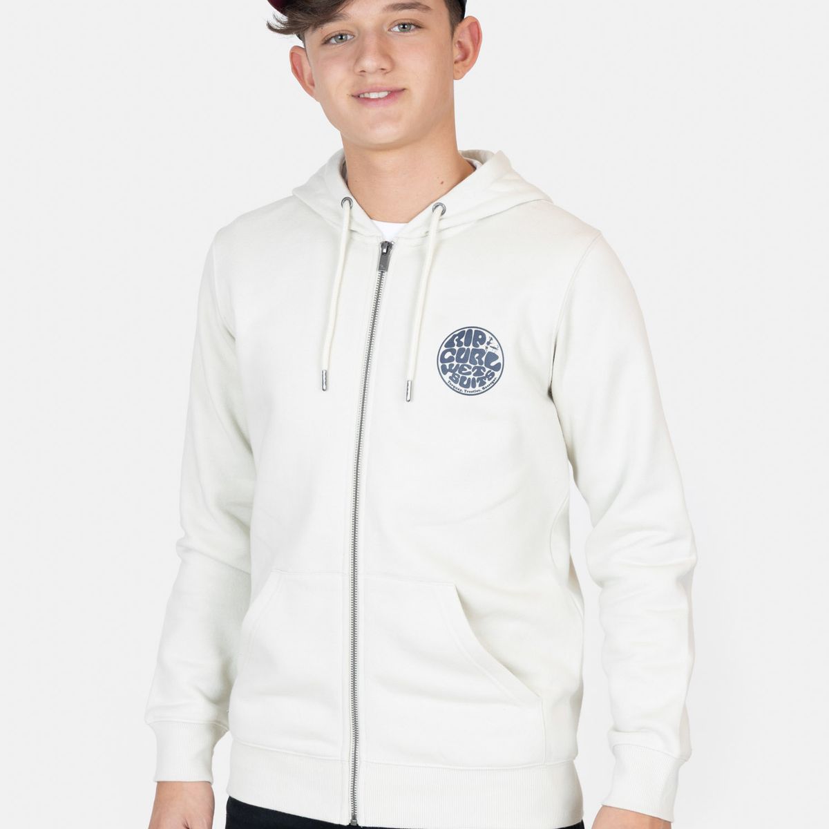 RIP CURL - Poleron FZ Moonset Blanco Infantil Rip Curl - Blanco