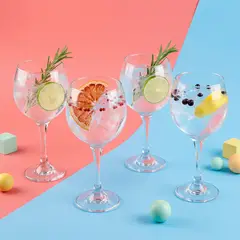 MICA - Set de Copas Gin Vidrio 620 ml 4 Unidades
