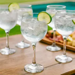 MICA - Set de Copas Gin Vidrio 620 ml 4 Unidades