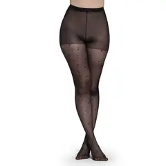 MONARCH - Panty Puntitos Corazon Negro