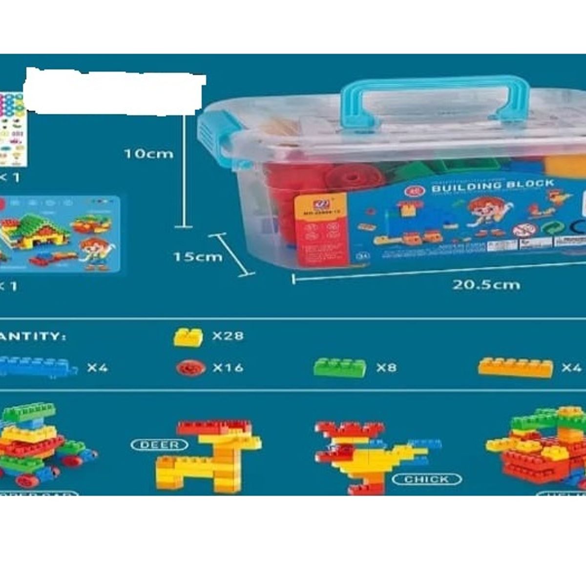 GENERICO - Juguete caja lego armables 60unds
