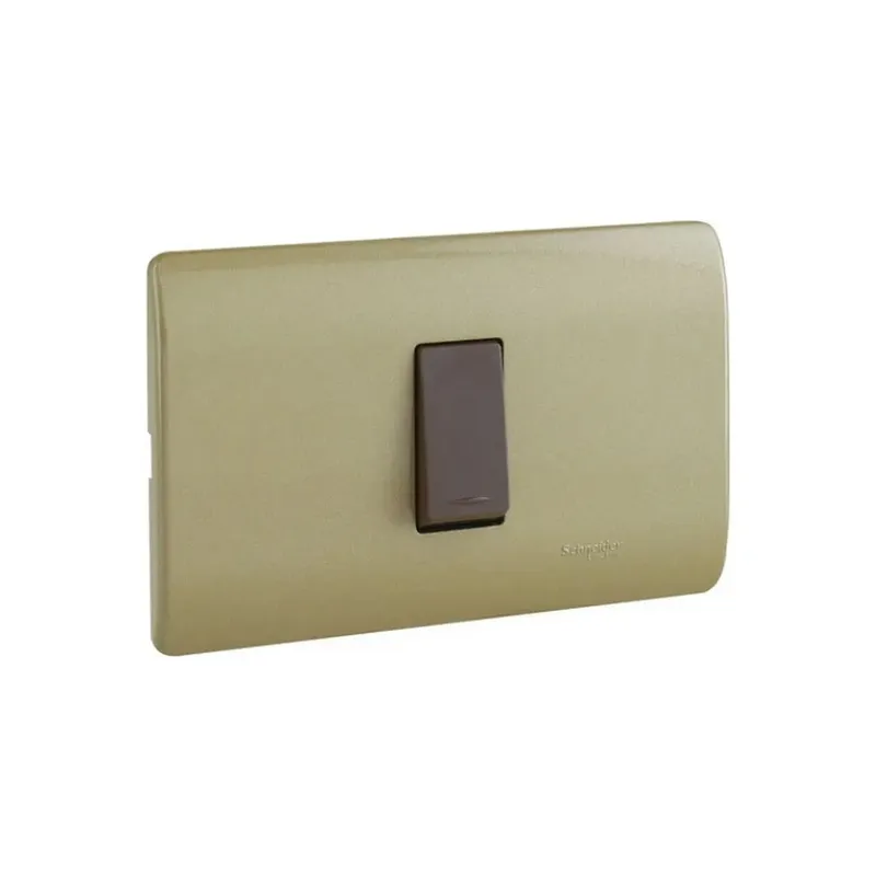 SCHNEIDER ELECTRIC - Interruptor Simple 16a Doradocafé Schneider Genesis