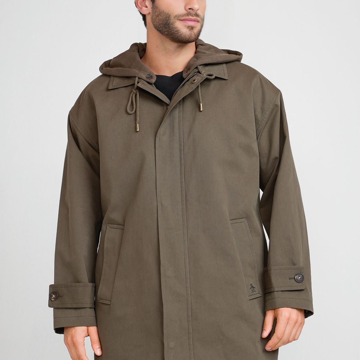 ORIGINAL PENGUIN - Chaqueta Hombre Acolchada Verde Oscuro