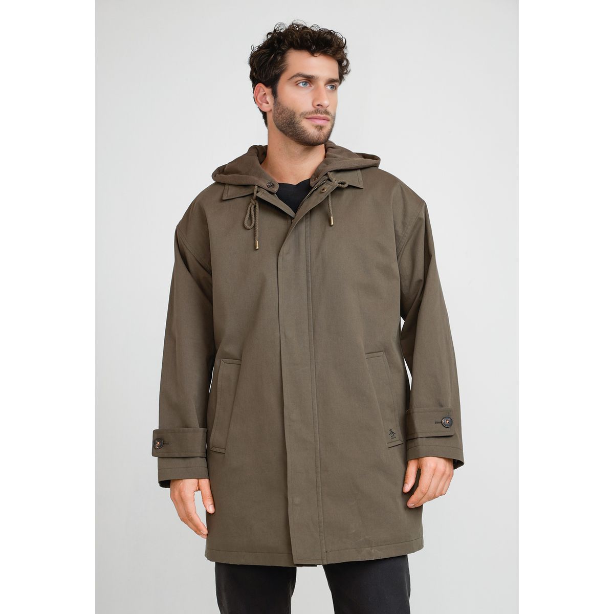 ORIGINAL PENGUIN - Chaqueta Hombre Acolchada Verde Oscuro