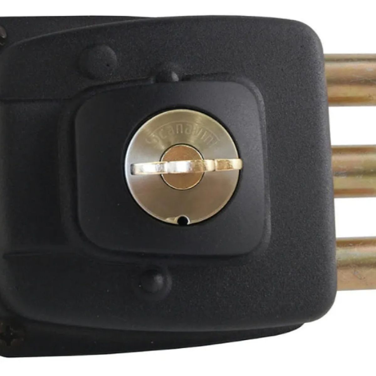 SCANAVINI - Cerradura De Sobreponer 2070-cin Seguridad Reja Scanavini Color Negro