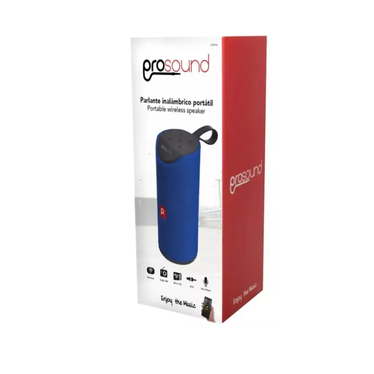 PROSOUND - Parlante Inalámbrico Bluetooth Portátil Recargable Prosound Azul
