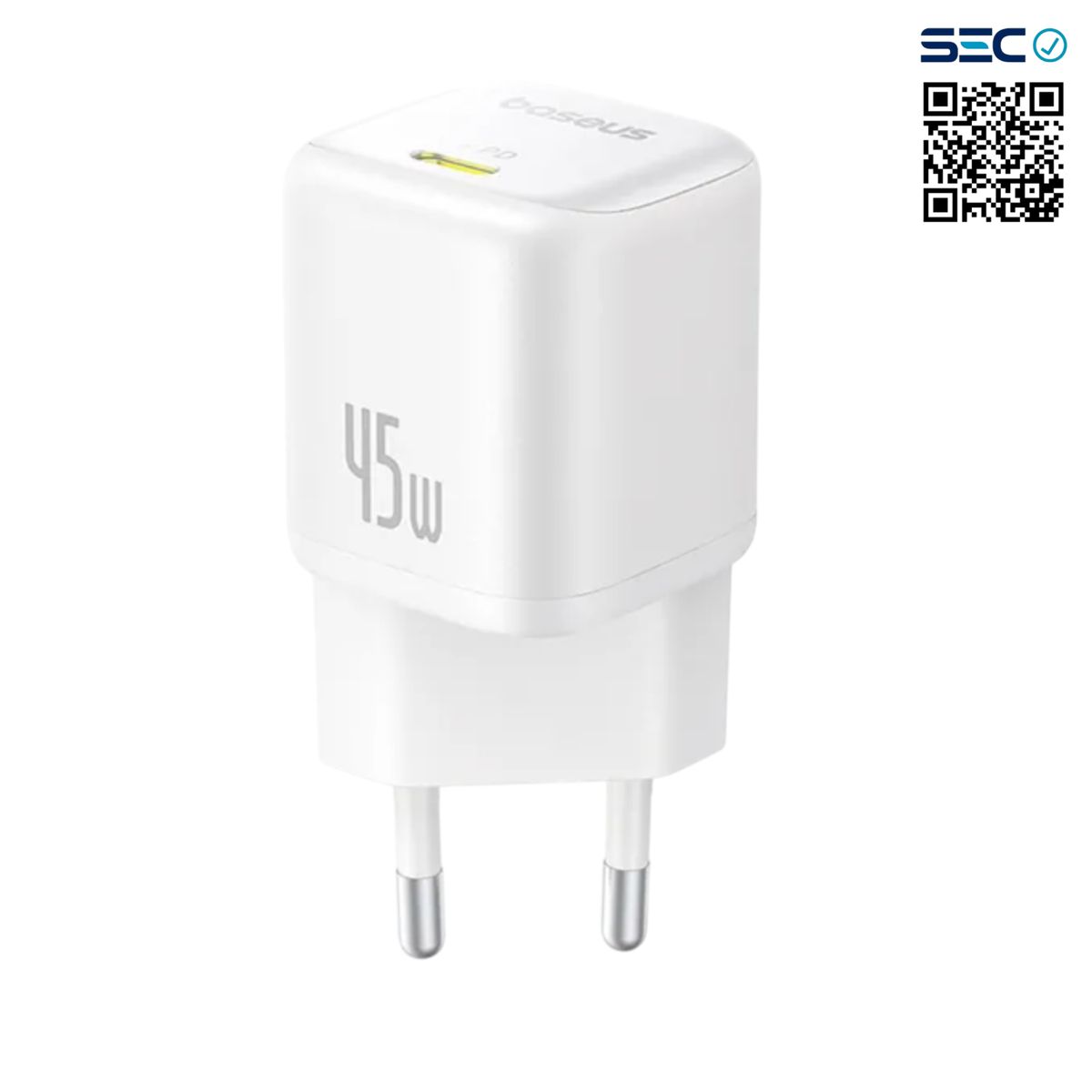 BASEUS - Cargador Rápido Baseus PicoGo GaN6 USB C 45W Blanco