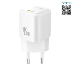 BASEUS - Cargador Rápido PicoGo GaN6 USB C 45W Blanco