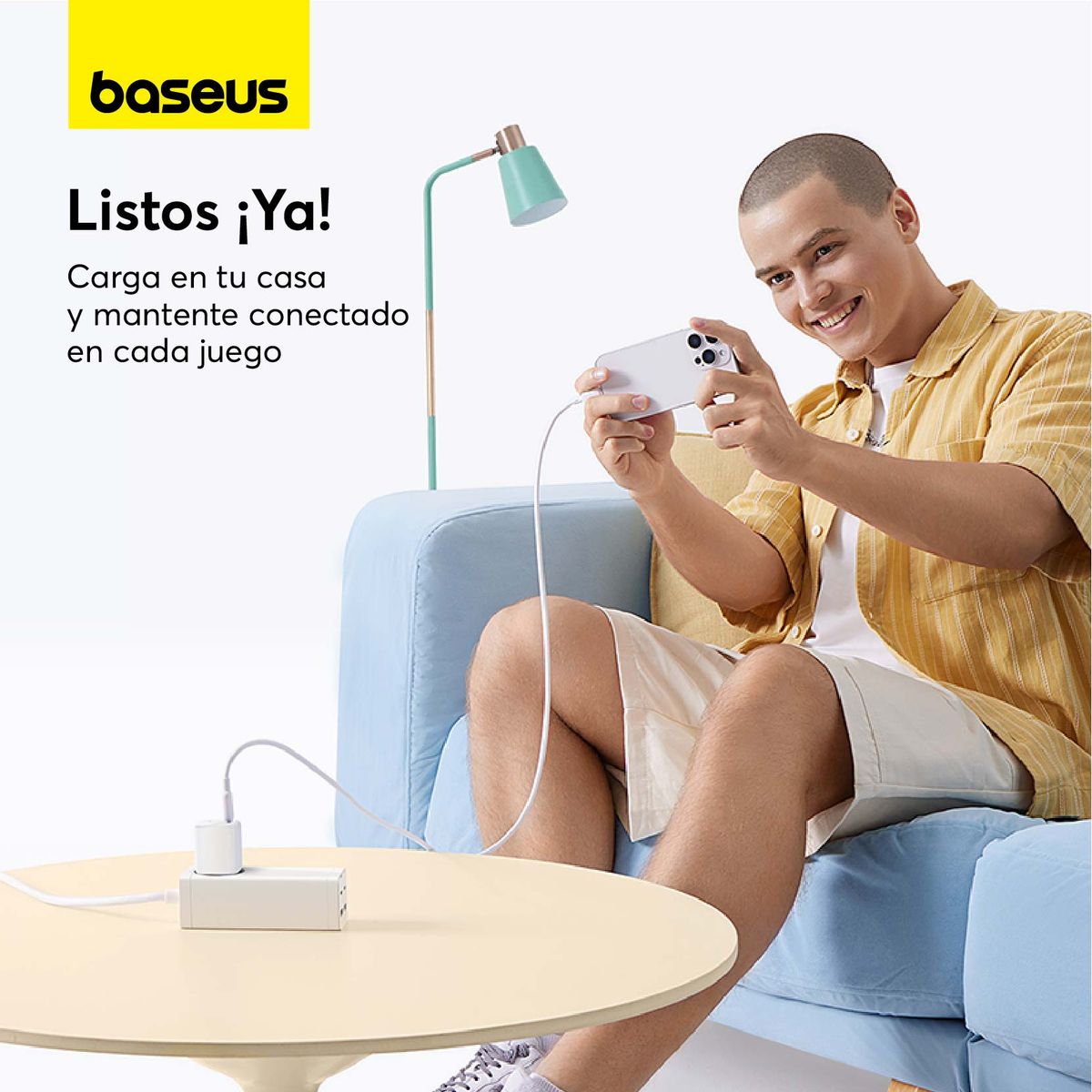 BASEUS - Cargador Rápido Baseus PicoGo GaN6 USB C 45W Blanco