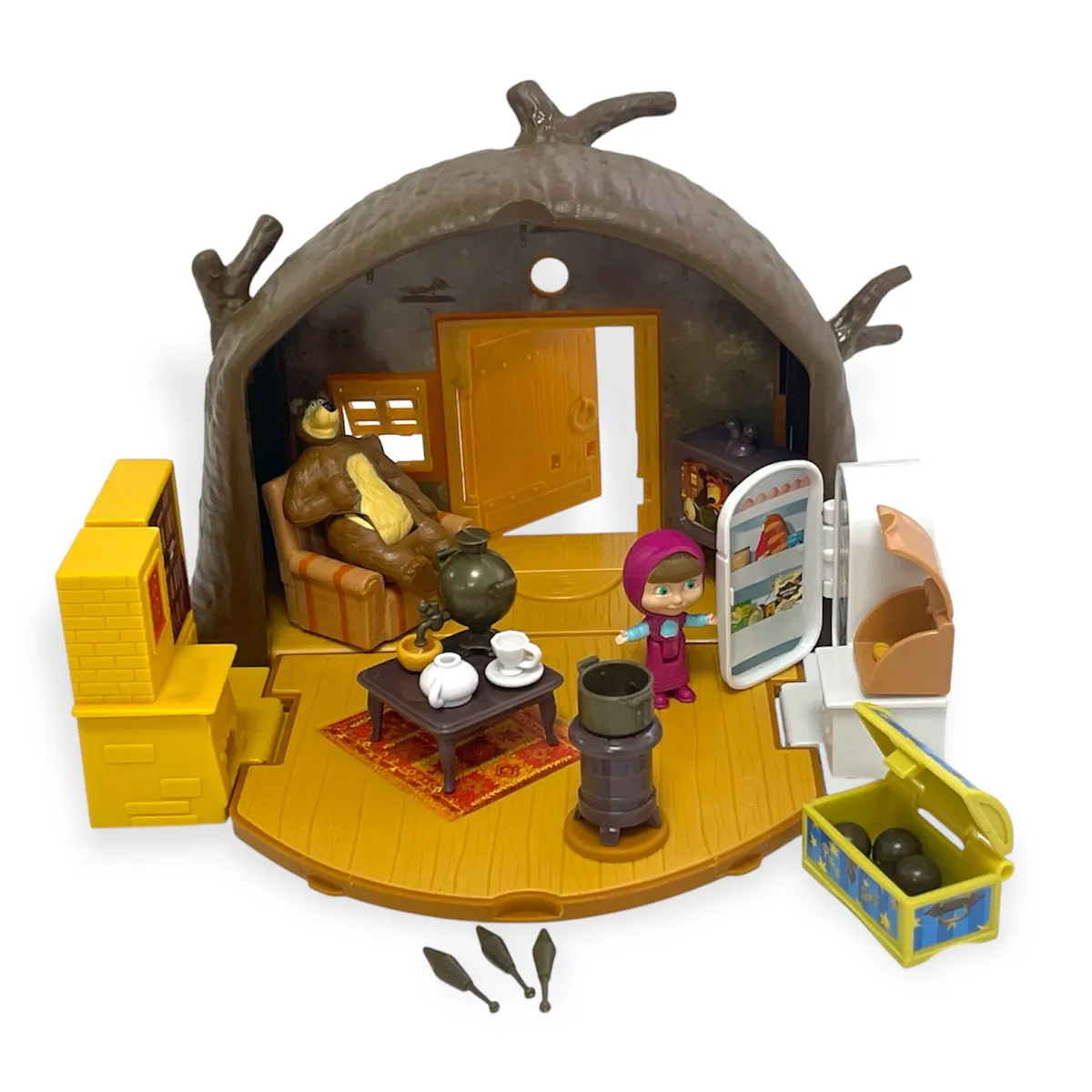 MASHA Y EL OSO - Juguete Casa Oso Set de Juego - Masha Y El Oso