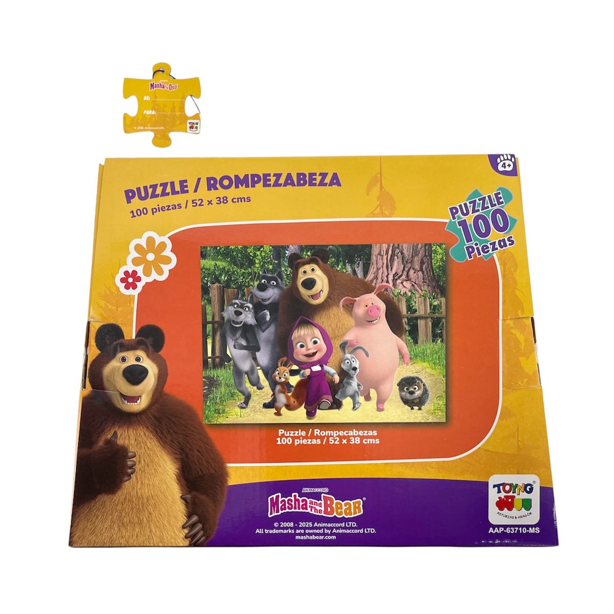MASHA Y EL OSO - Puzzle 100 Piezas - Masha y El Oso