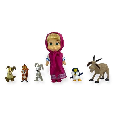 Imagen 2 del producto Juguete Set Animales Masha 6 Figuras -