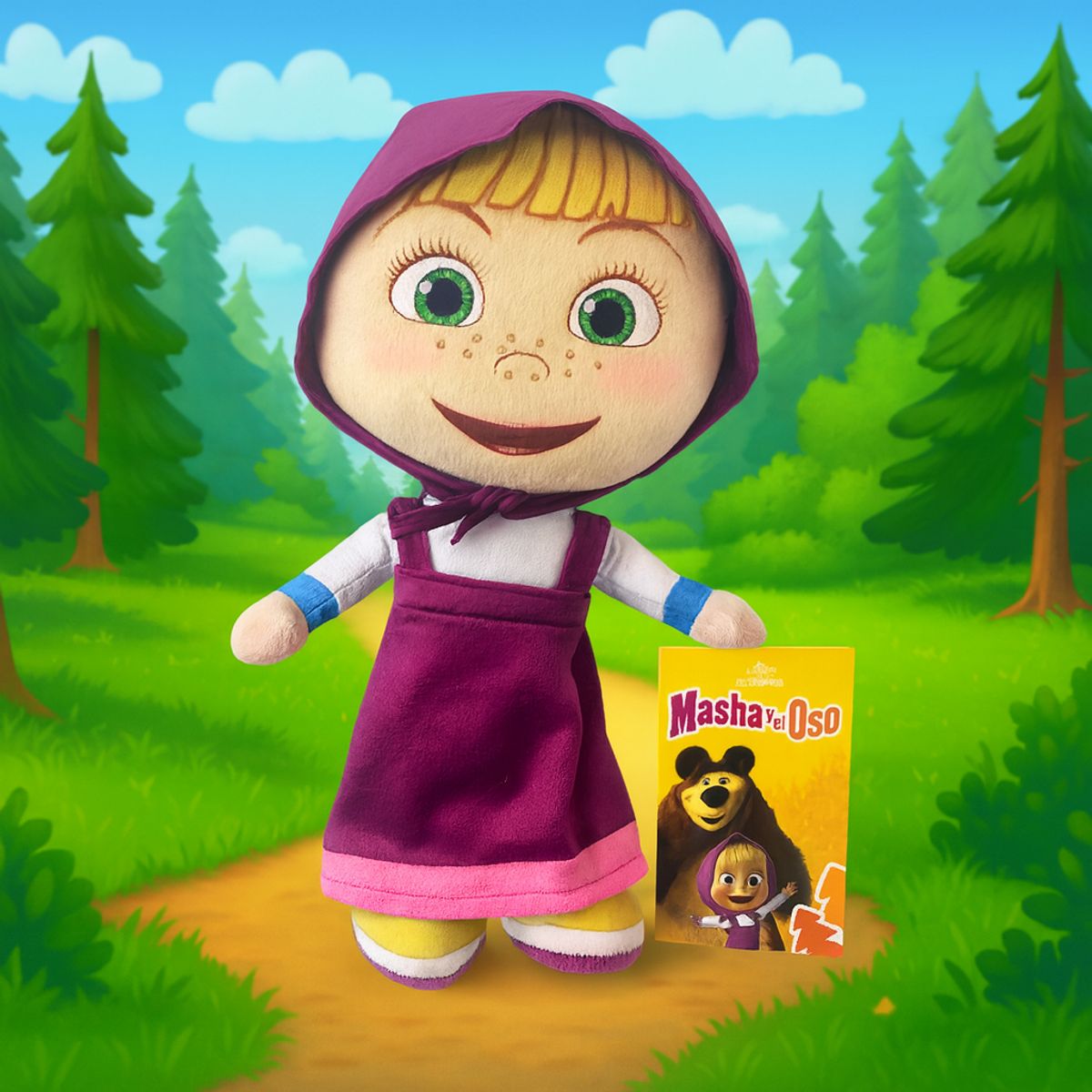 MASHA Y EL OSO - Peluche Masha - Masha y el Oso