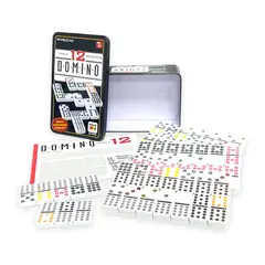 TOYNG - Juego de Mesa Dominó 12 Caja Metálica -