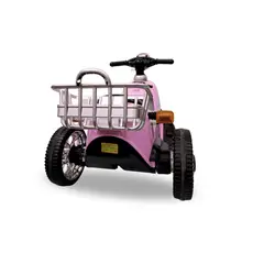GENERICO - Moto Infantil Eléctrica Retro Recargable Luces y Sonido