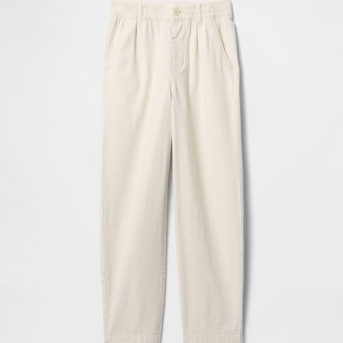 GAP - Pantalón Niño Lino Chino Beige Gap