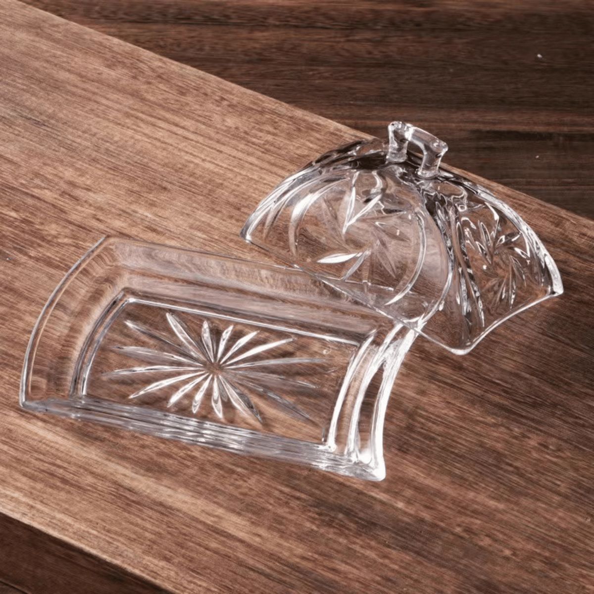 HOMESTAR - Mantequillera Vidrio con Tapa