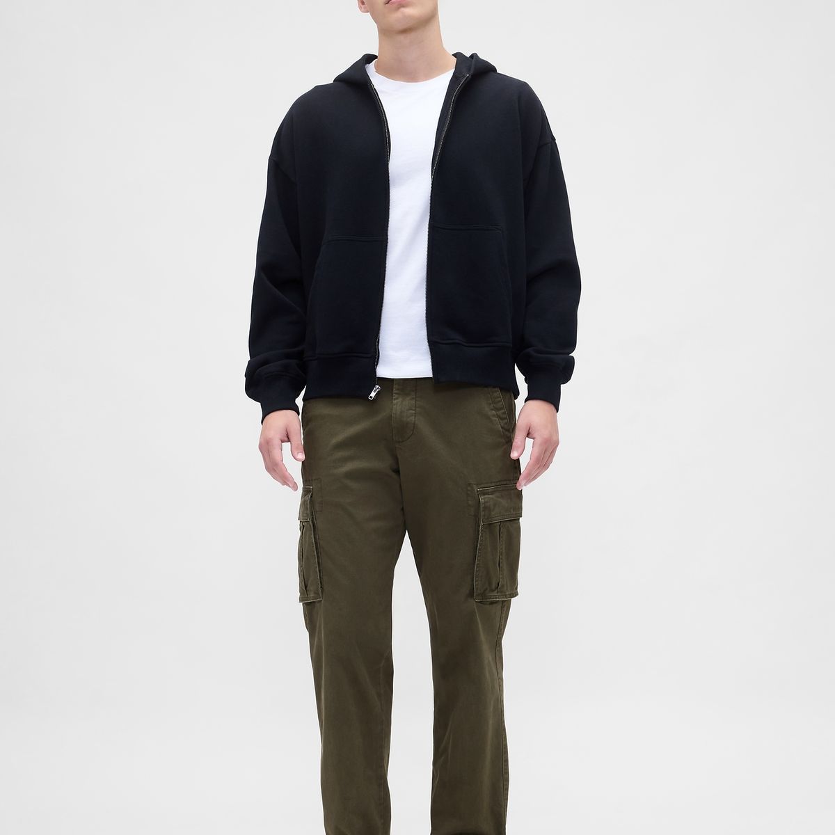 GAP - Pantalón Hombre Straight Verde Gap