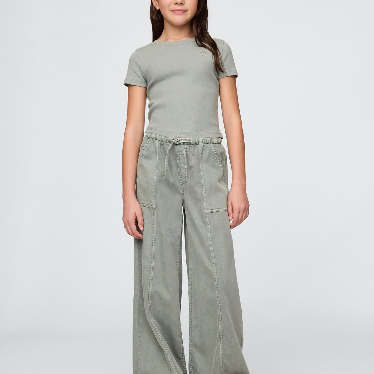 GAP - Pantalón Niña Gap Baggy Easy Verde