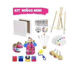 GENERICO - Kit Para Pintar Atril Pintura Artistico Para Niños