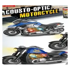 GENERICO - Juguete moto con luz 18 x 10 cm para niños ( solo azul )