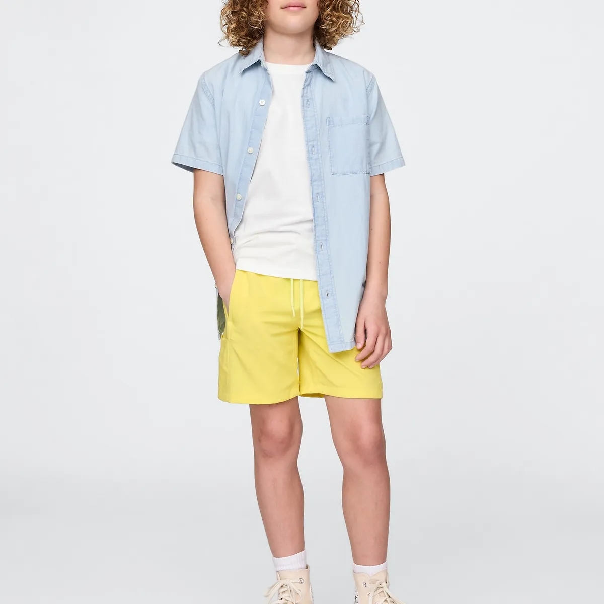 GAP - Short Niño Gap Hybrid Cargo Amarillo